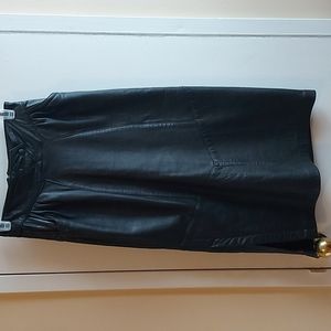 Vintage Leather Skirt